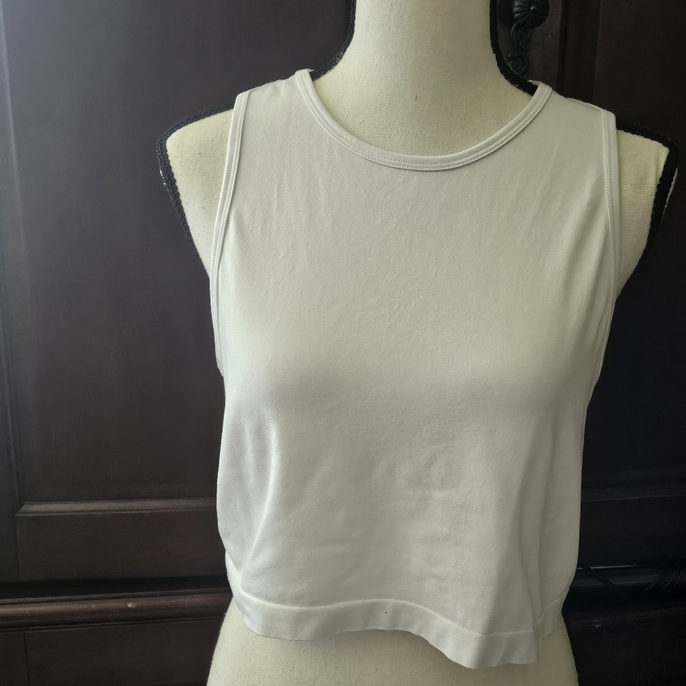Fabletics Bree seamless lace up crop tank